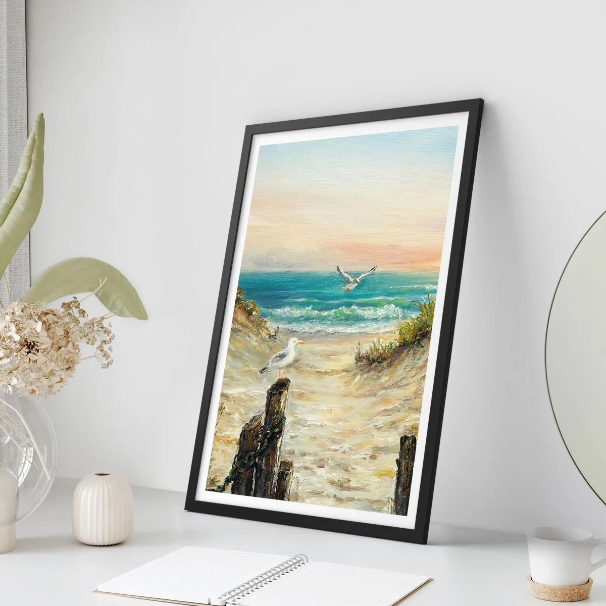 Poster în ramă neagră - Retragere fără vânt - 61x91 cm