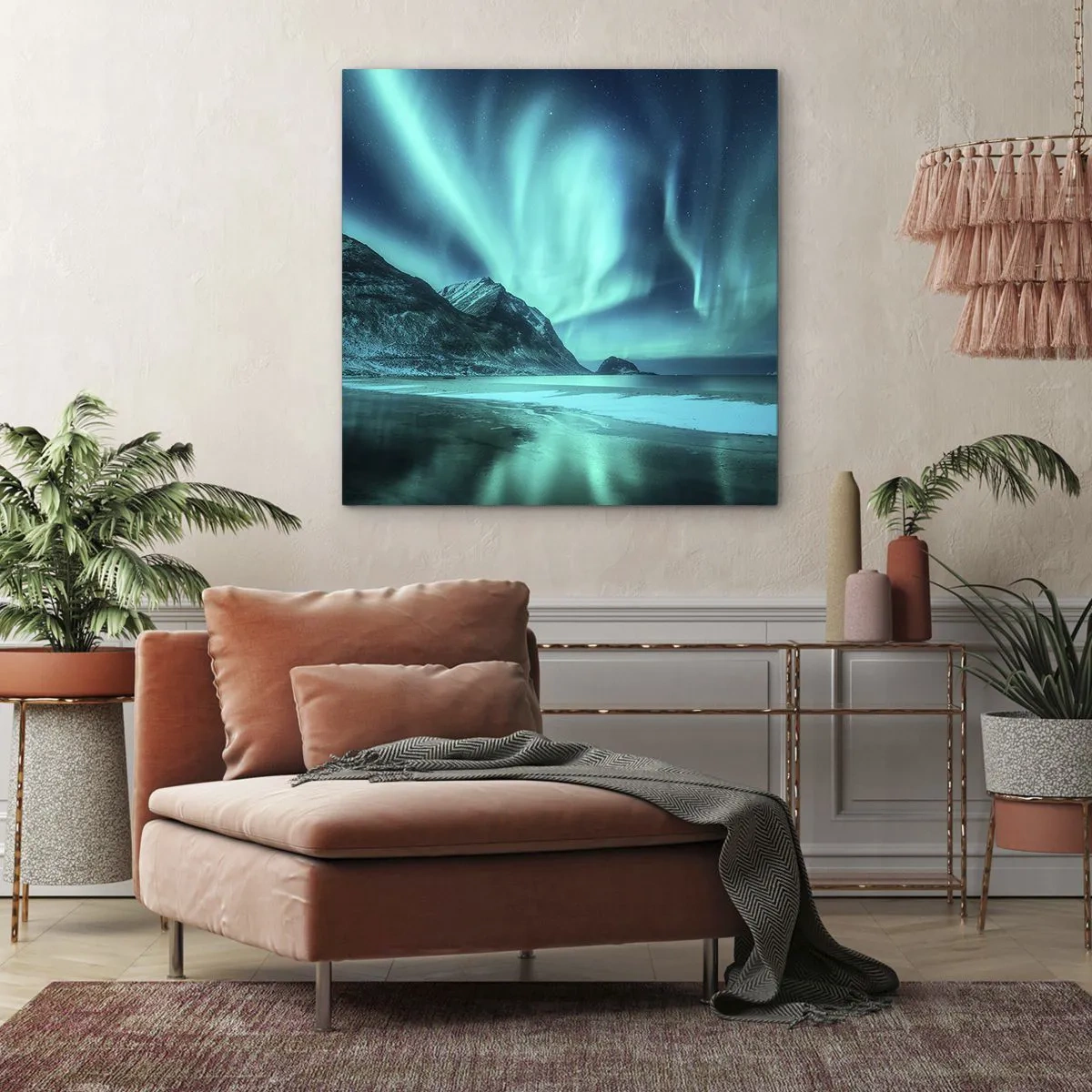 Tablou pe pânză - Minunile din nord - 60x60 cm