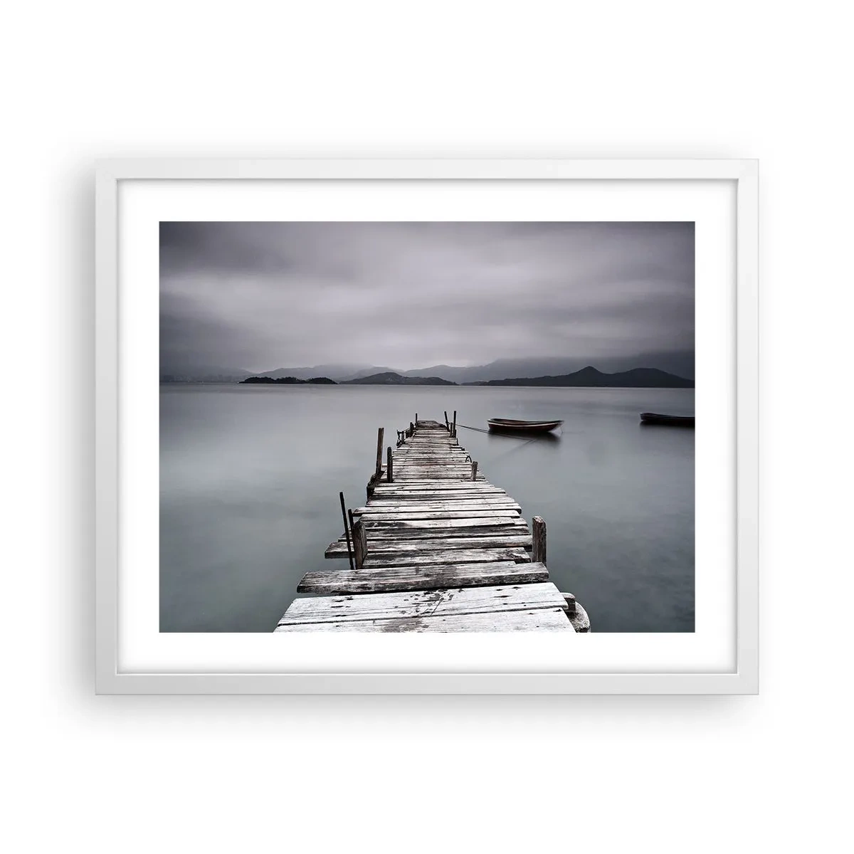 Poster în ramă albă - Poți pleca mâine - 50x40 cm