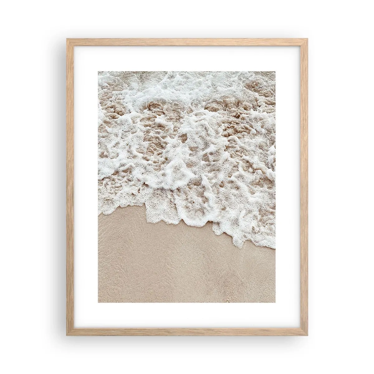 Poster în ramă de stejar deschis - Mă întorc imediat - 40x50 cm