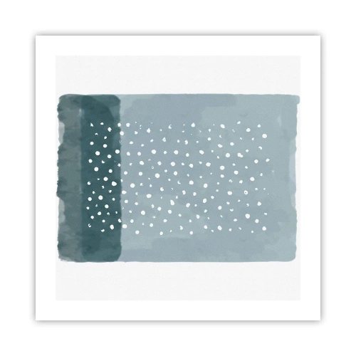 Poster - Crescute pe albastru - 50x50 cm