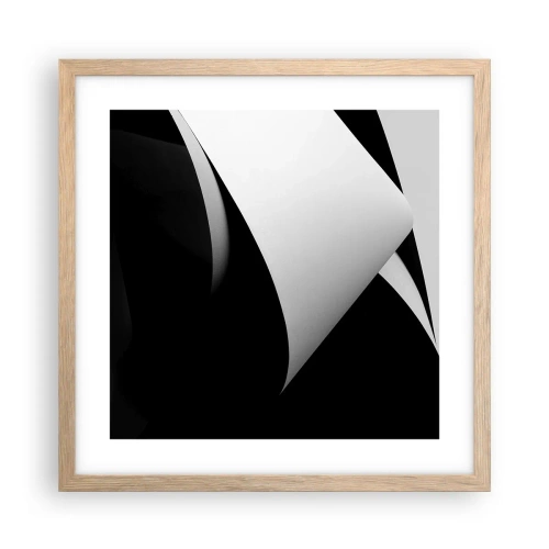 Poster în ramă de stejar deschis - Planuri de lumină din adâncurile umbrelor - 40x40 cm
