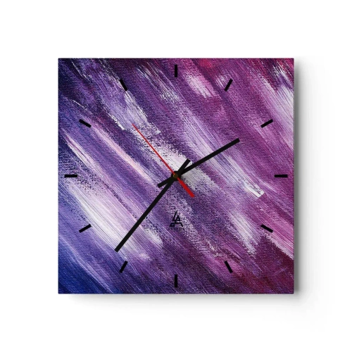Ceas de perete - Ceas pe sticlă - Când bate vântul însorit - 30x30 cm