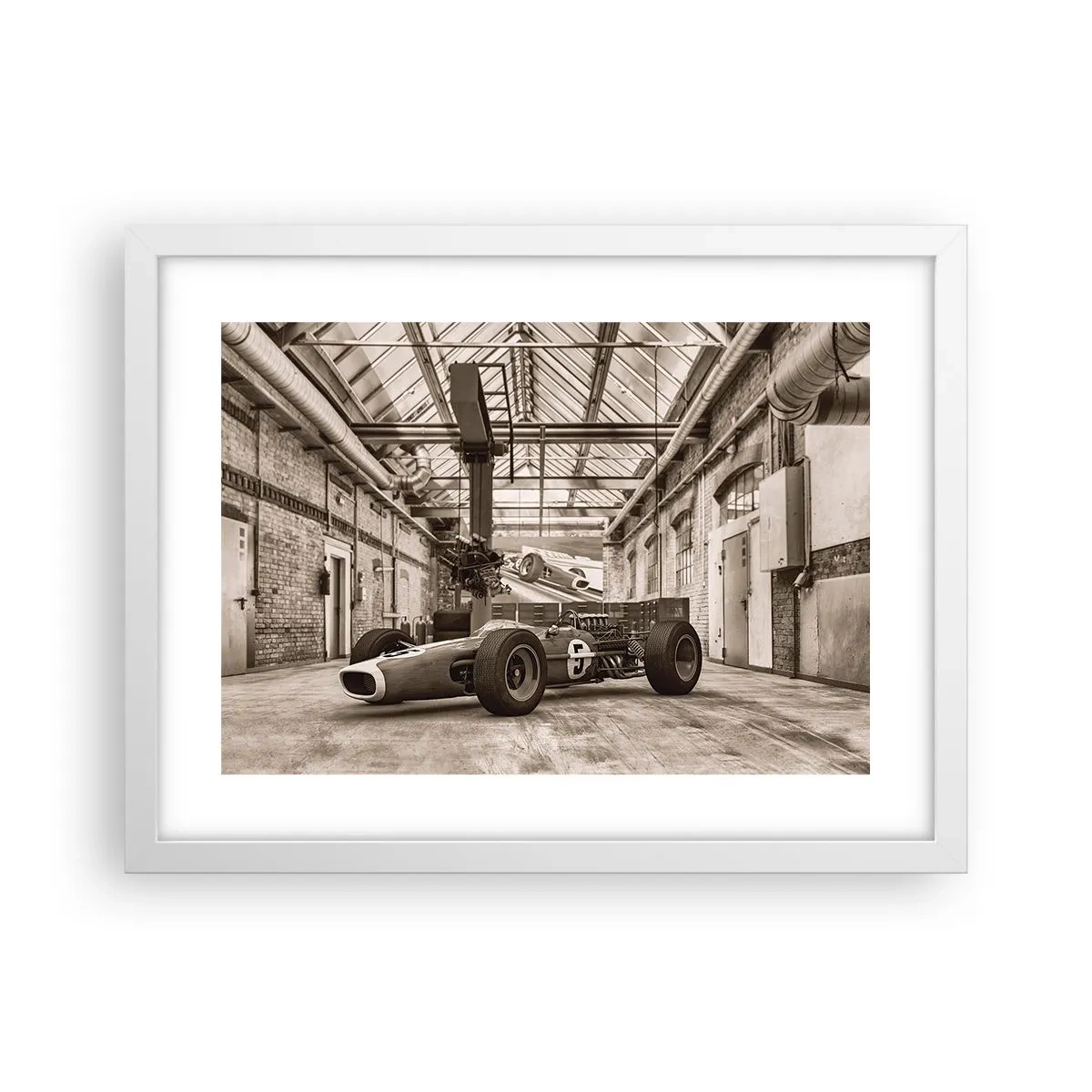 Poster în ramă albă - Odihna învingătorului - 40x30 cm
