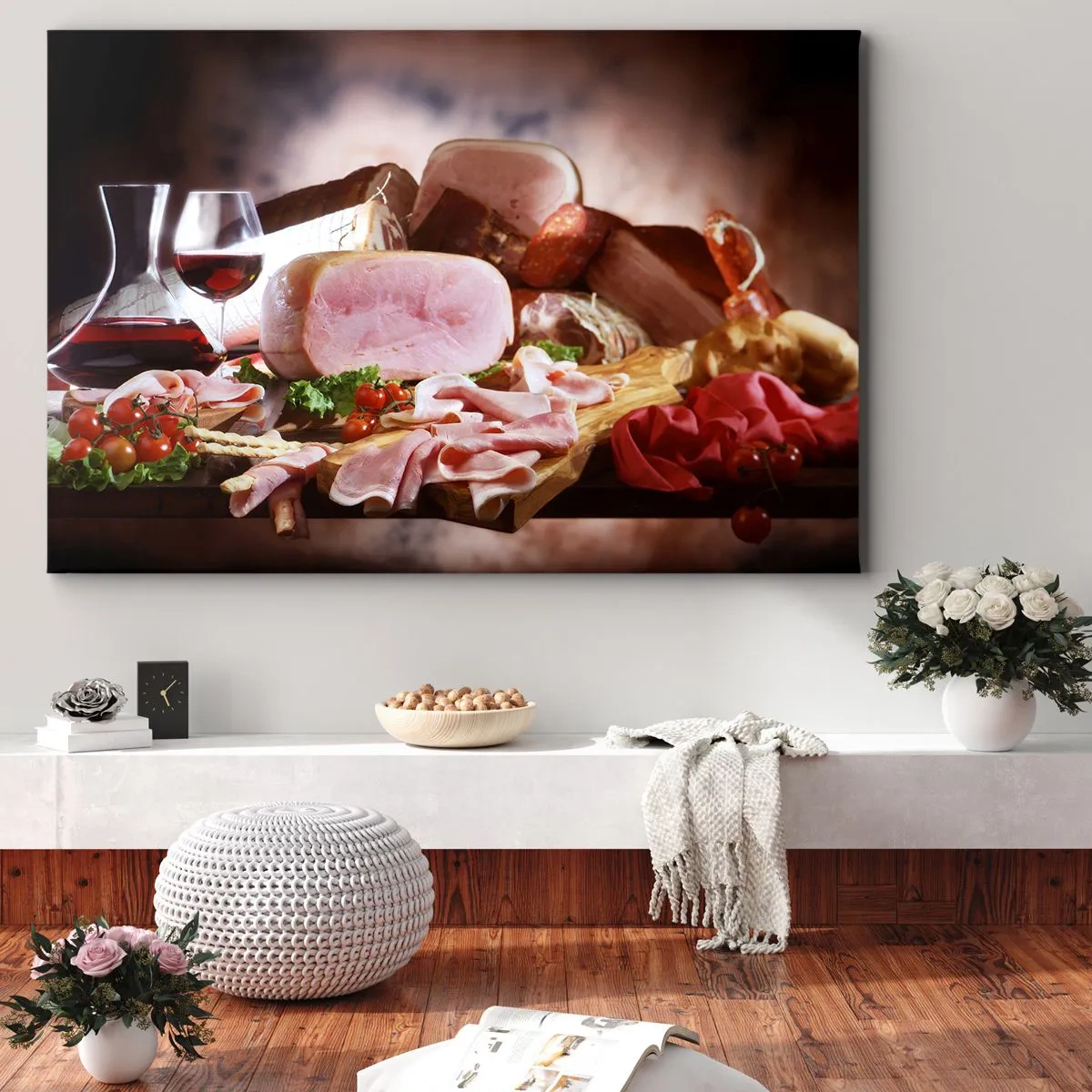 Tablou pe pânză - Un vis culinar cu o carafă - 100x70 cm