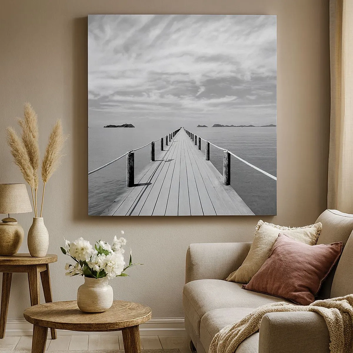 Tablou pe pânză - Ce zici de o călătorie... - 30x30 cm