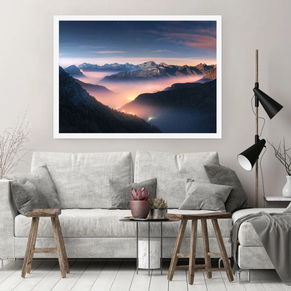 Poster - Lumină în văi - 91x61 cm