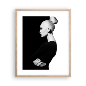 Poster în ramă de stejar deschis - Pur și simplu o femeie - 40x50 cm