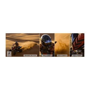 Mostră de Tapet Standard Eco - Pe valuri de nisip - Quad, Automobile, Deşert - 100x30 cm