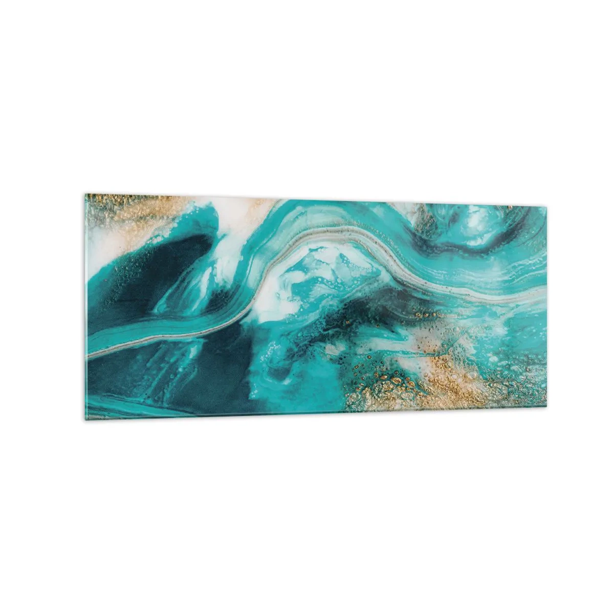 Tablou pe sticlă - Râul de aur - 120x50 cm