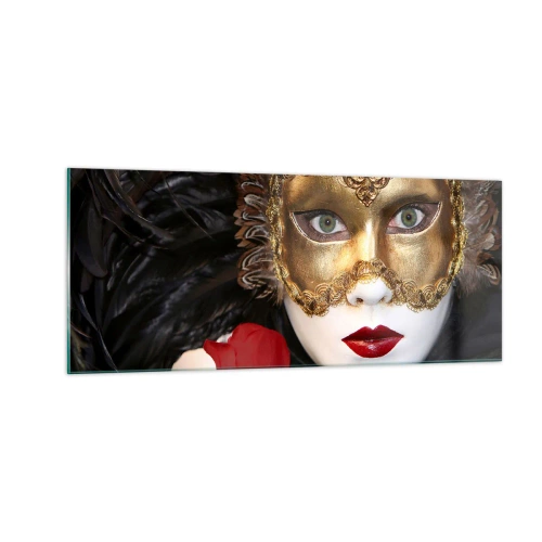 Tablou pe sticlă - Pentru că viața e un bal - 100x40 cm