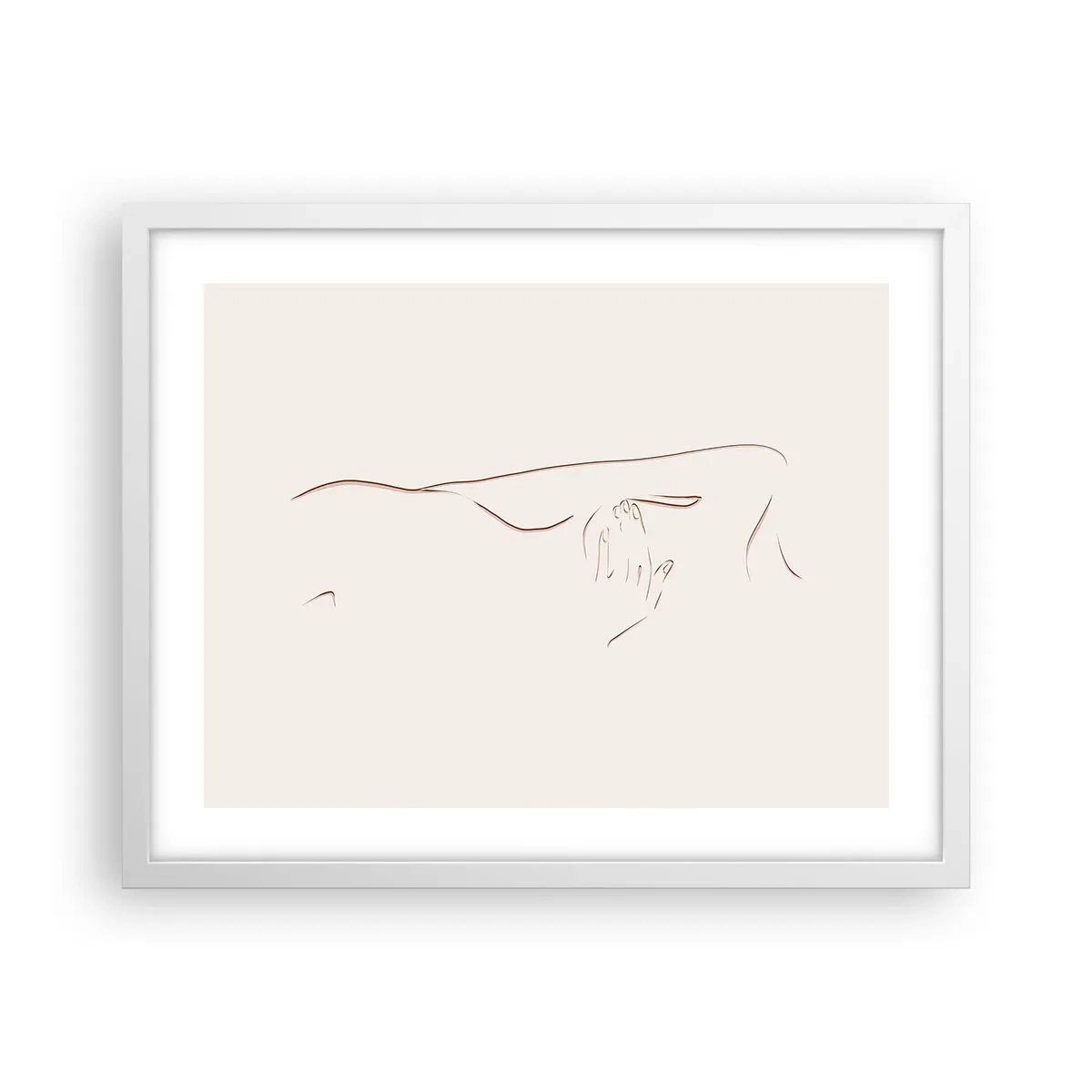 Poster în ramă albă - Forma dorinței - 50x40 cm