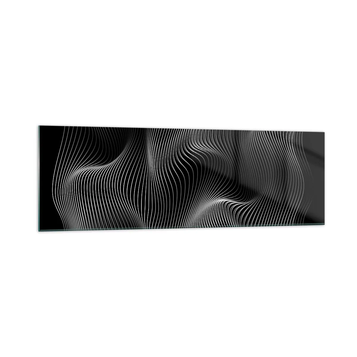 Tablou pe sticlă - Dansul luminii în spațiu - 160x50 cm