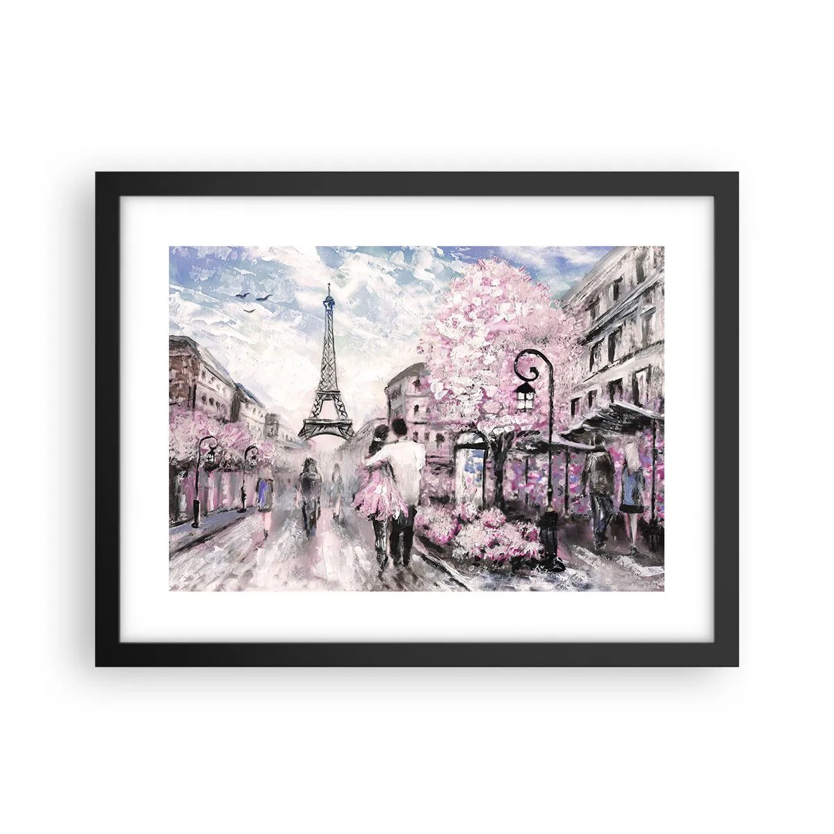 Poster în ramă neagră - Dacă ar fi să te îndrăgostești, atunci doar de... - 40x30 cm