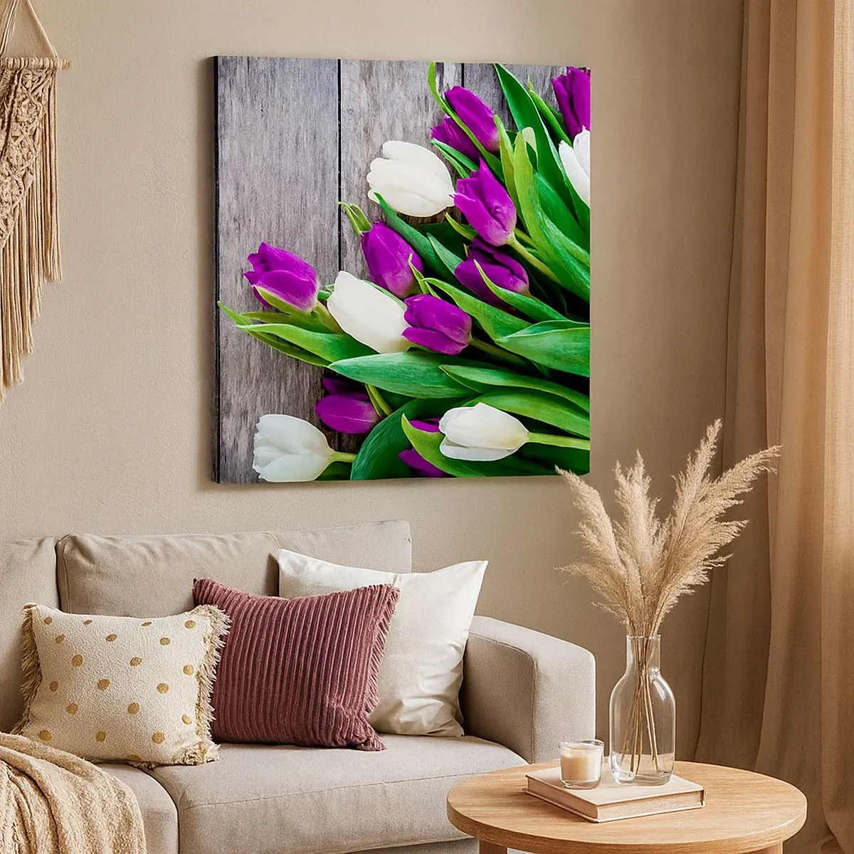 Tablou pe pânză - În ziua festivalului de primăvară - 30x30 cm