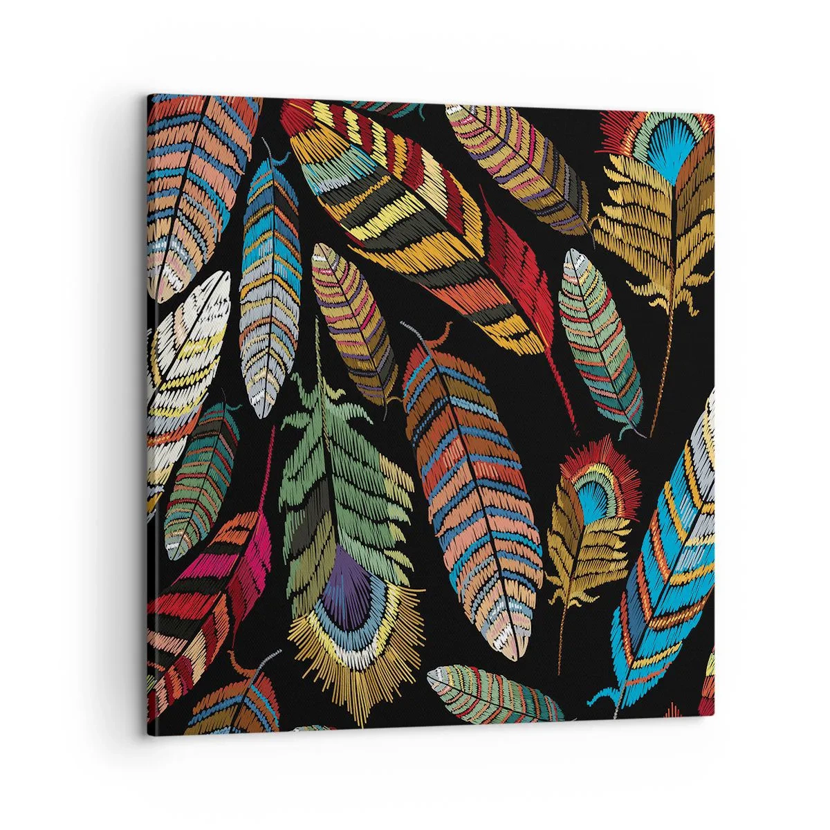 Tablou pe pânză - Carnavalul păsărilor - 60x60 cm