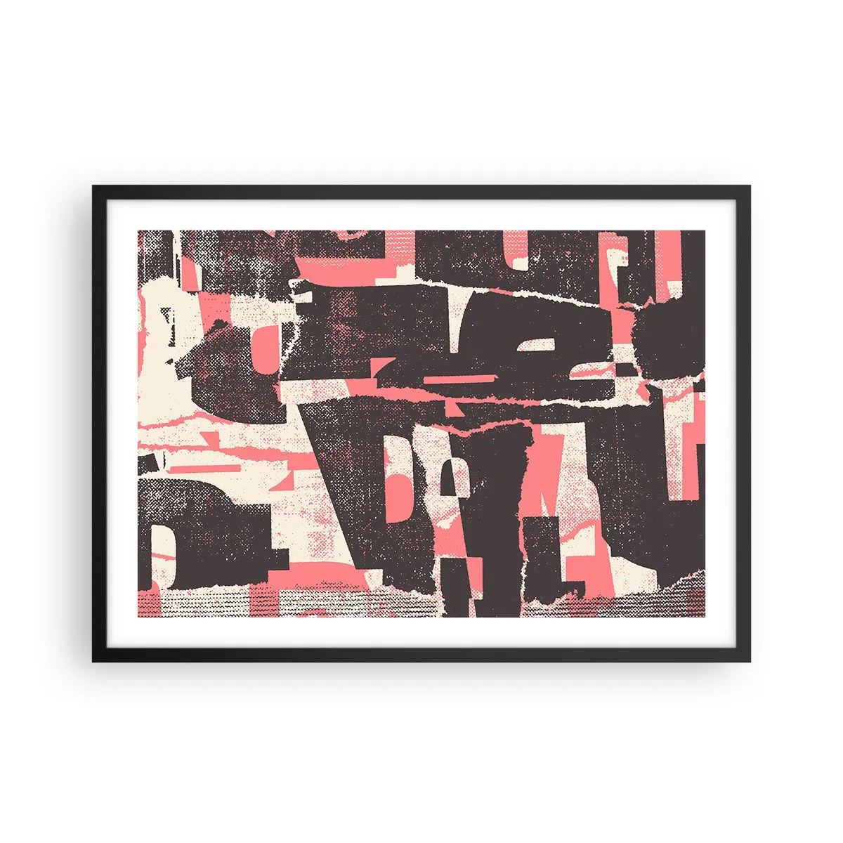 Poster în ramă neagră - Toată această agitație - 70x50 cm
