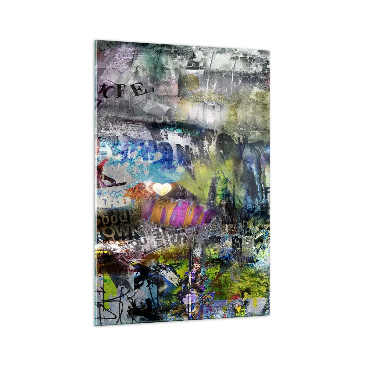 Tablou pe sticlă - Colaj de amintiri - 70x100 cm