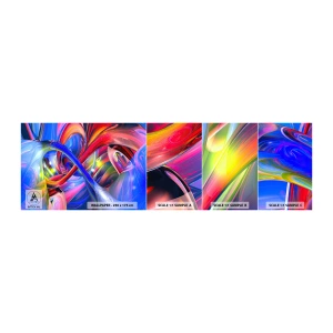 Mostră de Tapet Standard Eco - Dansul culorilor - Abstracția, 3D, Grafică - 100x30 cm