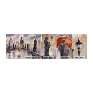 Mostră tapet autocolant Deluxe Sticker - Oamenii nu se schimbă - Pod, Peisaj, Clasic - 100x30 cm
