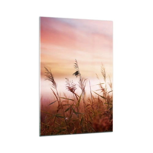 Tablou pe sticlă - Zmeuri, suflante, vânt - 70x100 cm
