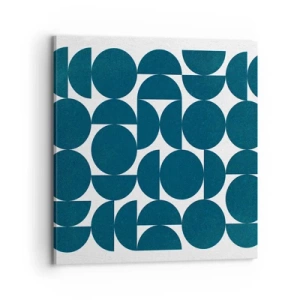 Tablou pe pânză - Cercuri și semicercuri - 70x70 cm