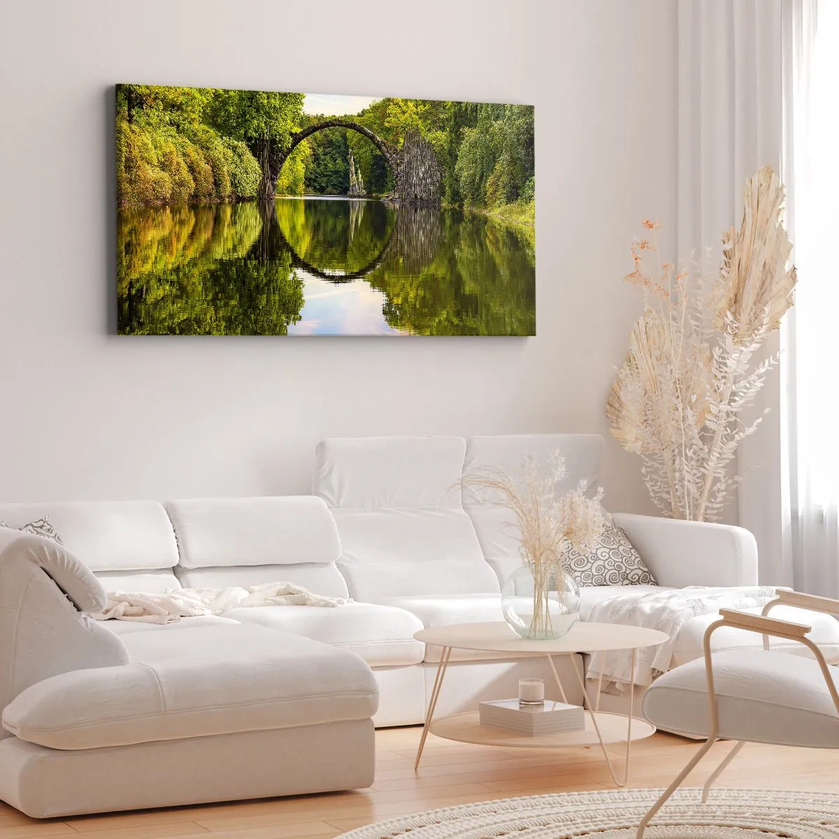 Tablou pe pânză - La punctul de întâlnire a două lumi - 100x40 cm