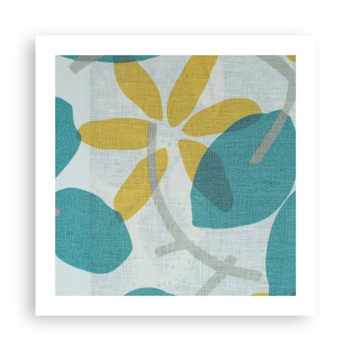 Poster - Printre frunzele de azur - 50x50 cm
