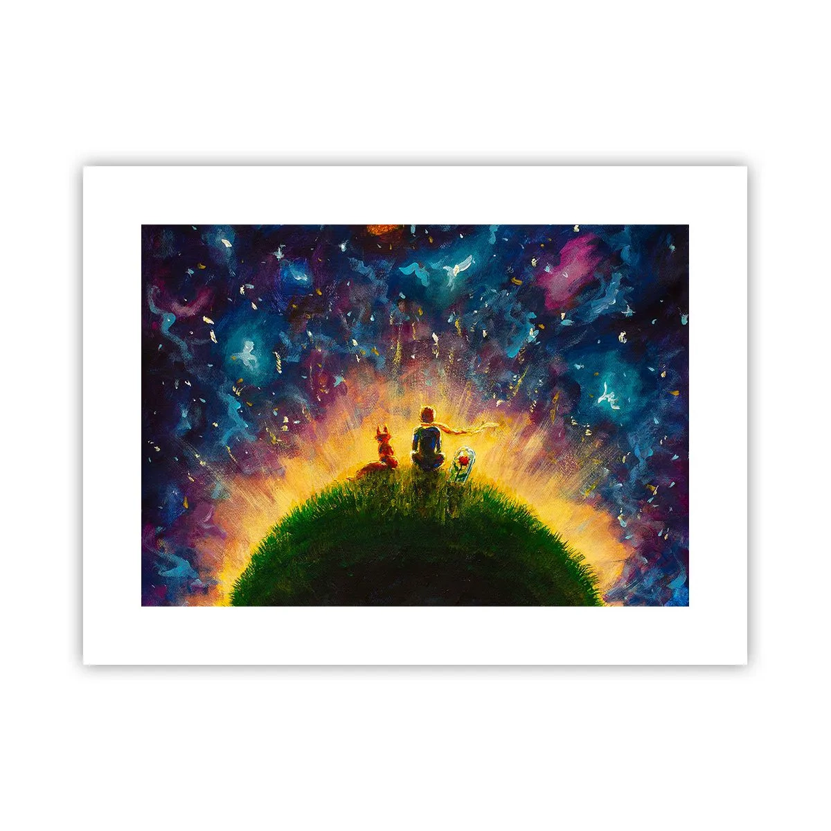 Poster - Dragoste și prietenie - întreaga lume - 40x30 cm