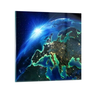 Tablou pe sticlă - O Europă scânteietoare - 60x60 cm