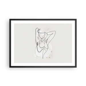 Poster în ramă neagră - Arta seducției - 70x50 cm