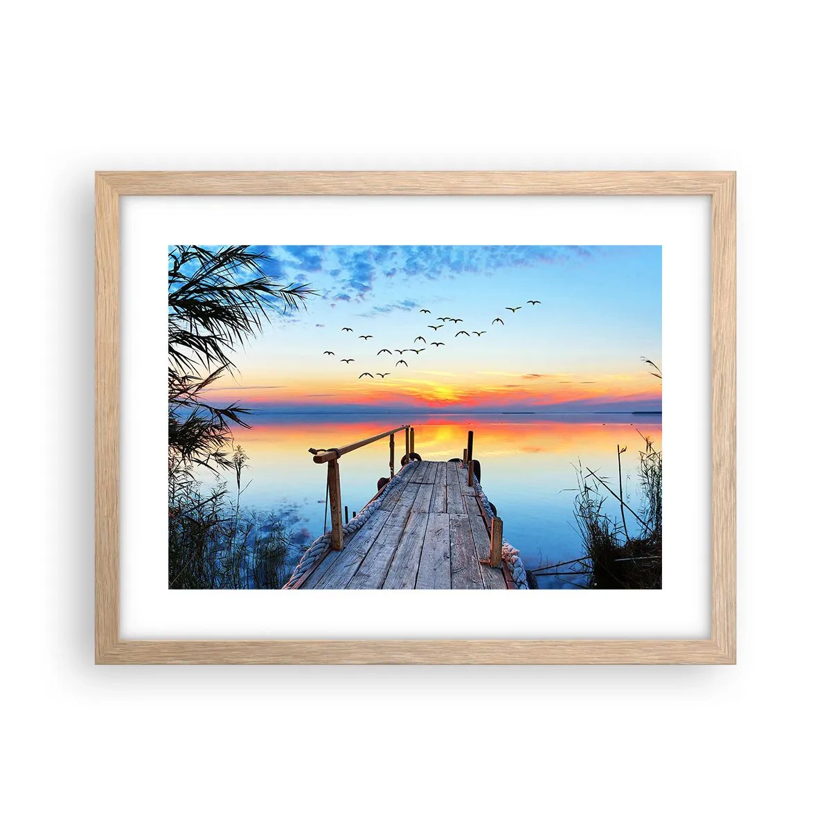 Poster în ramă de stejar deschis - E timpul să ne întoarcem... - 40x30 cm