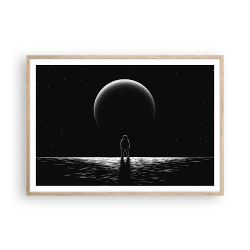 Poster în ramă de stejar deschis - Față în față - 100x70 cm