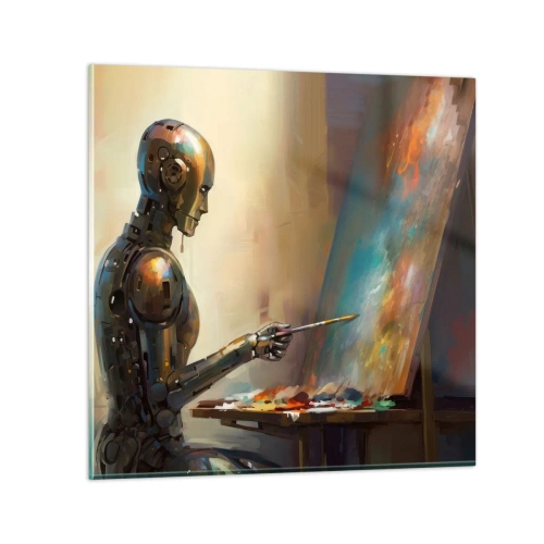 Tablou pe sticlă - Arta viitorului - 40x40 cm