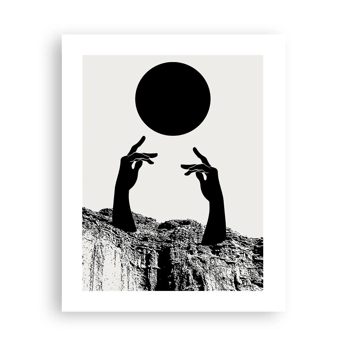 Poster - Compoziție suprarealistă: soarele și tot restul - 40x50 cm