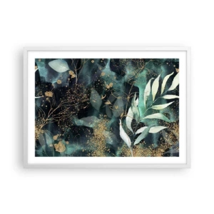 Poster în ramă albă - Grădina fermecată - 70x50 cm