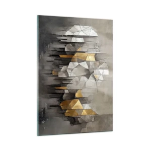 Tablou pe sticlă - Compoziție de gheață și lumină - 50x70 cm