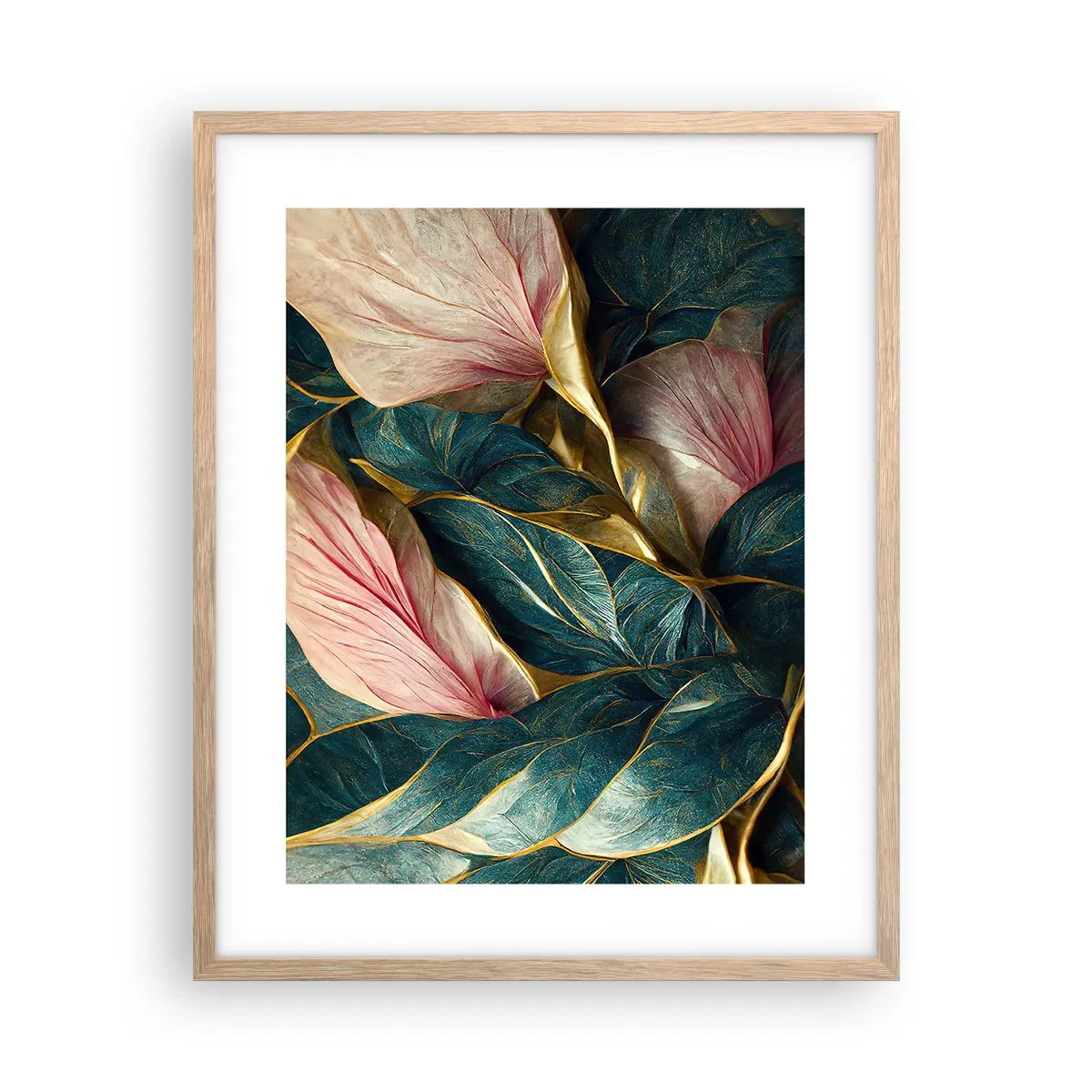 Poster în ramă de stejar deschis - Eleganța naturală și stil - 40x50 cm