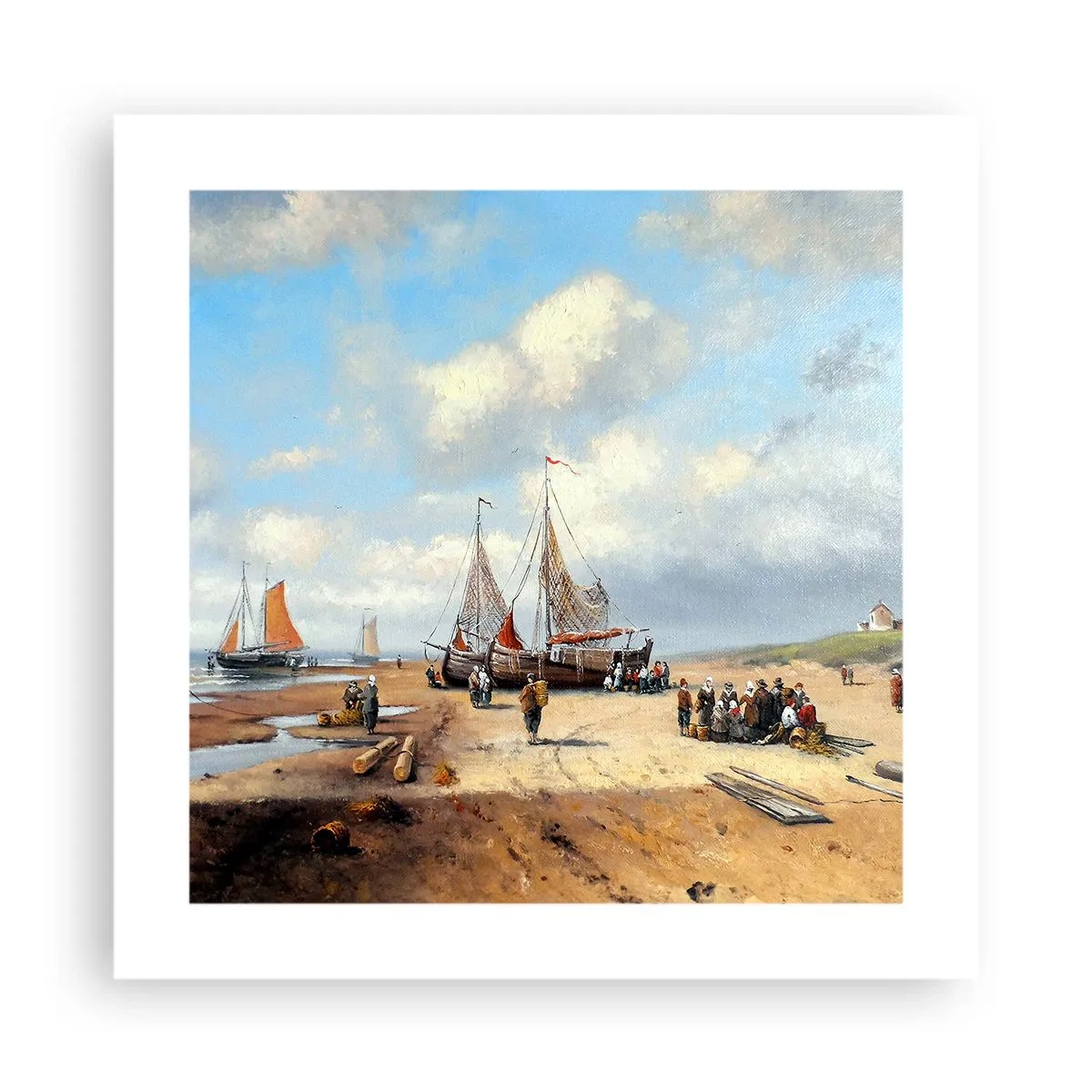 Poster - Pescuit de succes - 40x40 cm
