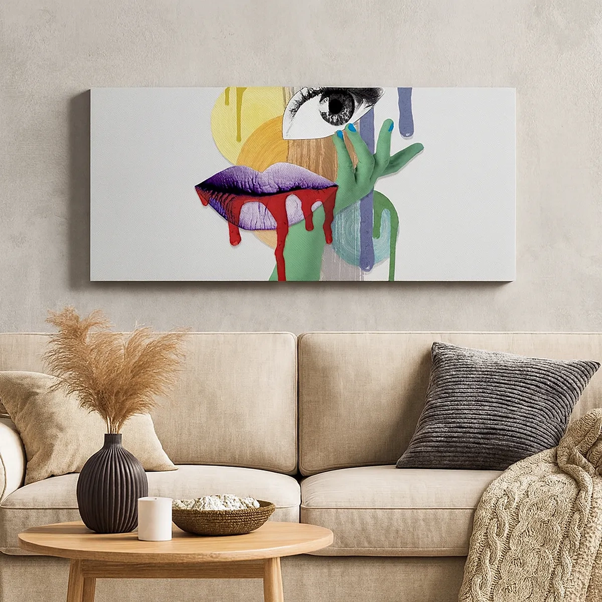 Tablou pe pânză - Portret deconstruit - 30x30 cm