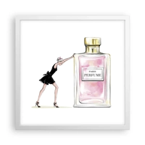 Poster în ramă albă - Esența feminității - 40x40 cm