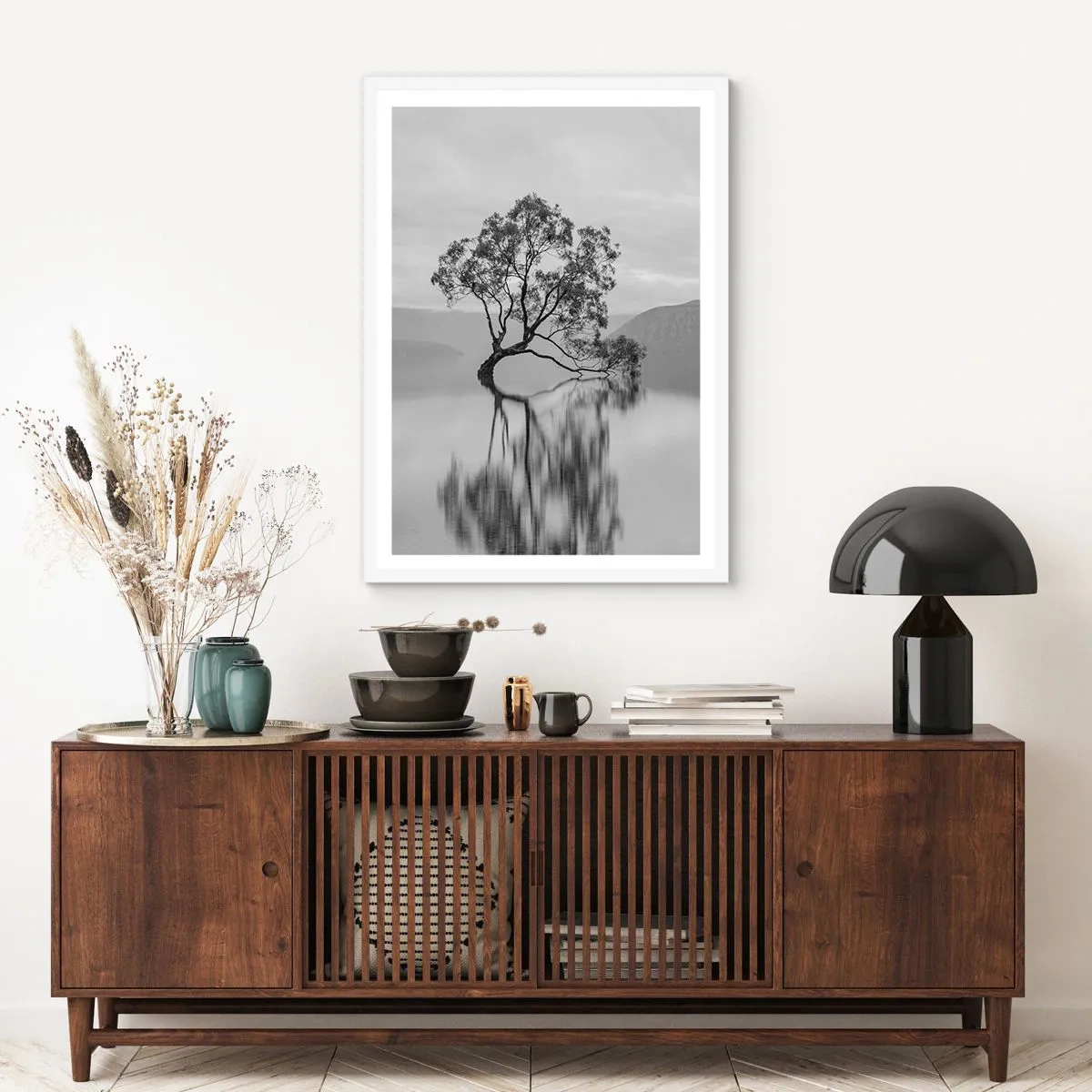 Poster în ramă albă - Există o țară - 50x70 cm