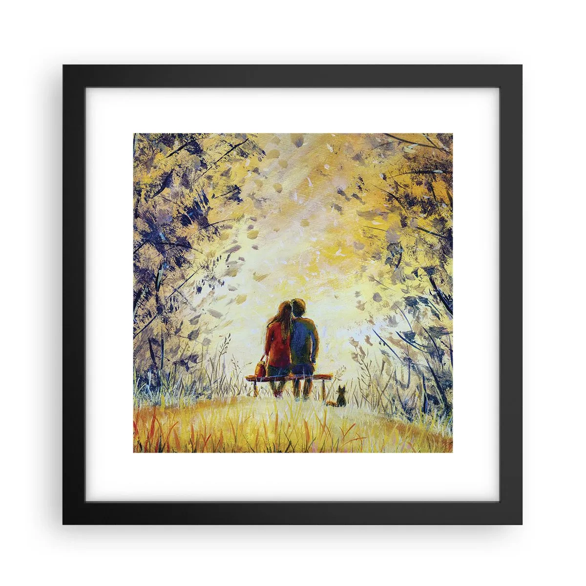 Poster în ramă neagră - Un moment magic - 30x30 cm