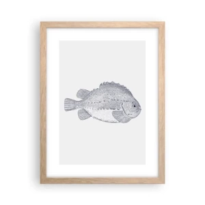 Poster în ramă de stejar deschis - Pentru albumul naturalistului - 30x40 cm