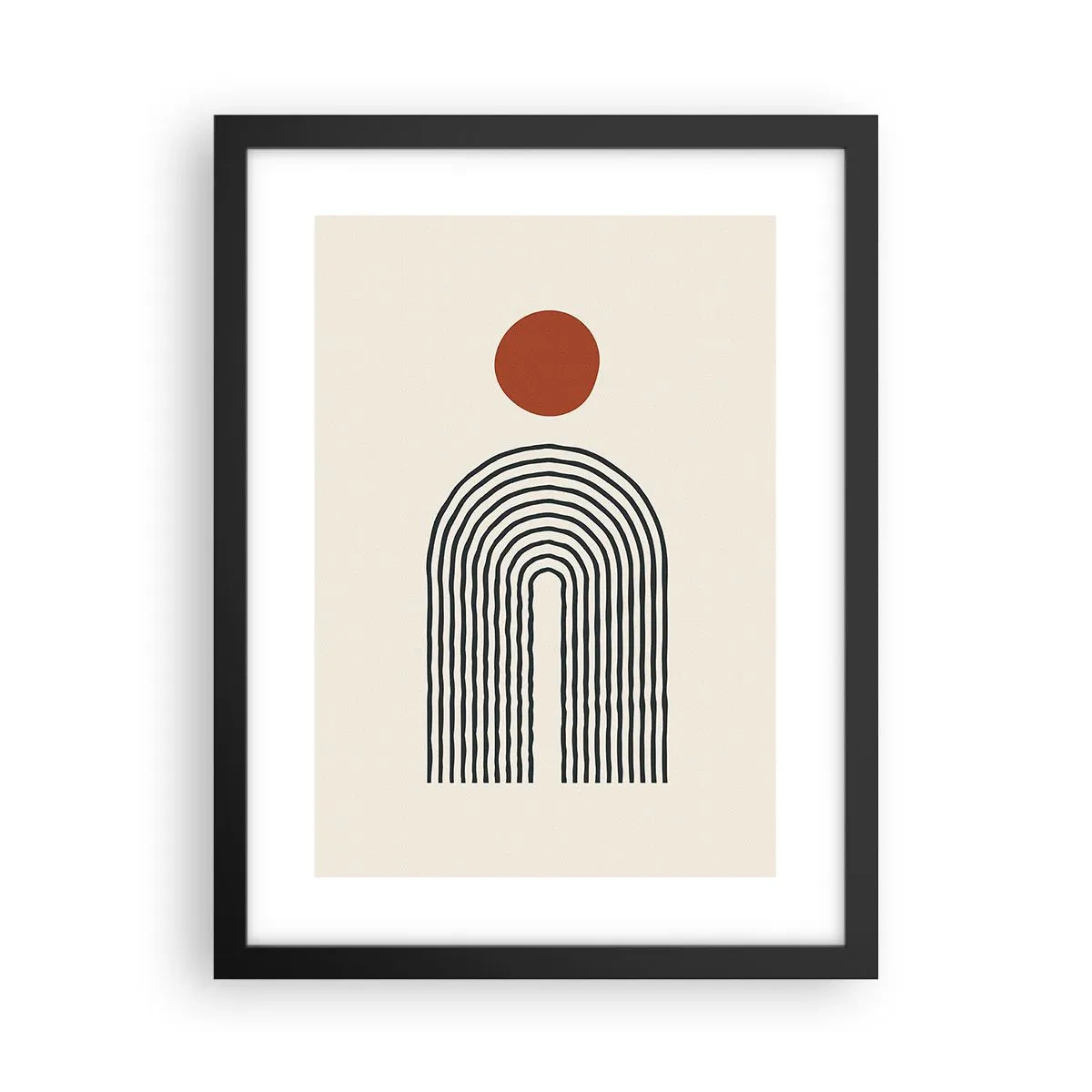 Poster în ramă neagră - Magnetismul formelor și al culorilor - 30x40 cm