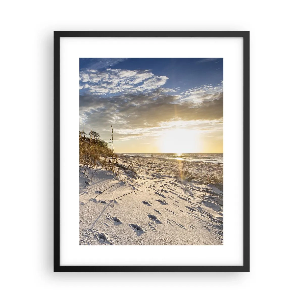 Poster în ramă neagră - Invitație la o plimbare - 40x50 cm