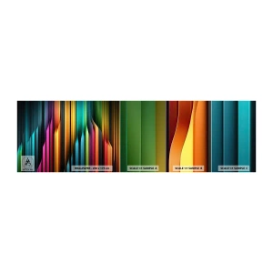 Mostră de Tapet Standard Eco - Orgă de lumină - Colorat, Linii, Abstracția - 100x30 cm