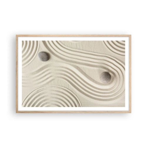 Poster în ramă de stejar deschis - Atingere de căldură - 91x61 cm