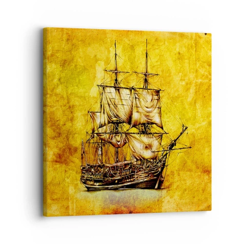 Tablou pe pânză - Ne îndreptăm spre Tortuga! - 30x30 cm