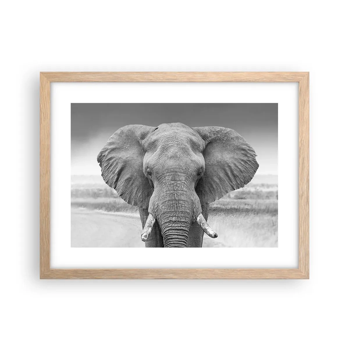 Poster în ramă de stejar deschis - Bun venit în lumea mea - 40x30 cm